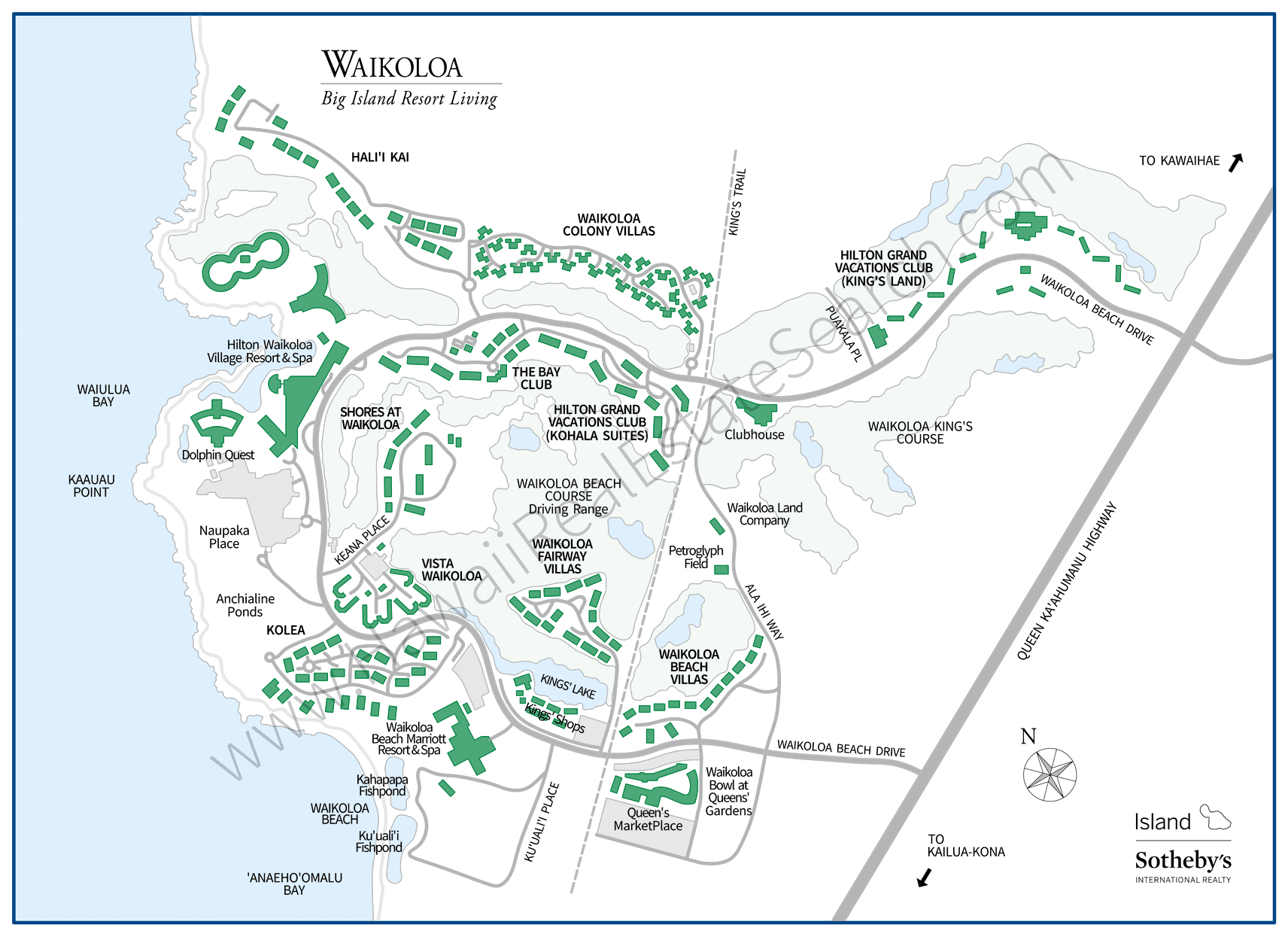 Waikoloa Resort Map Updated 2018
